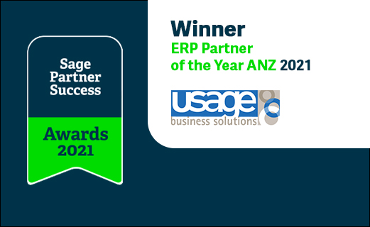 Usage-Business-SAGE-ERP-Partner-of-the-Year-2021-ANZ Usage is honoured to receive ERP Partner of the Year award from Sage.